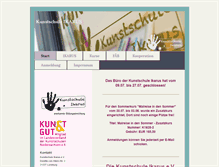 Tablet Screenshot of kunstschule-ikarus.de